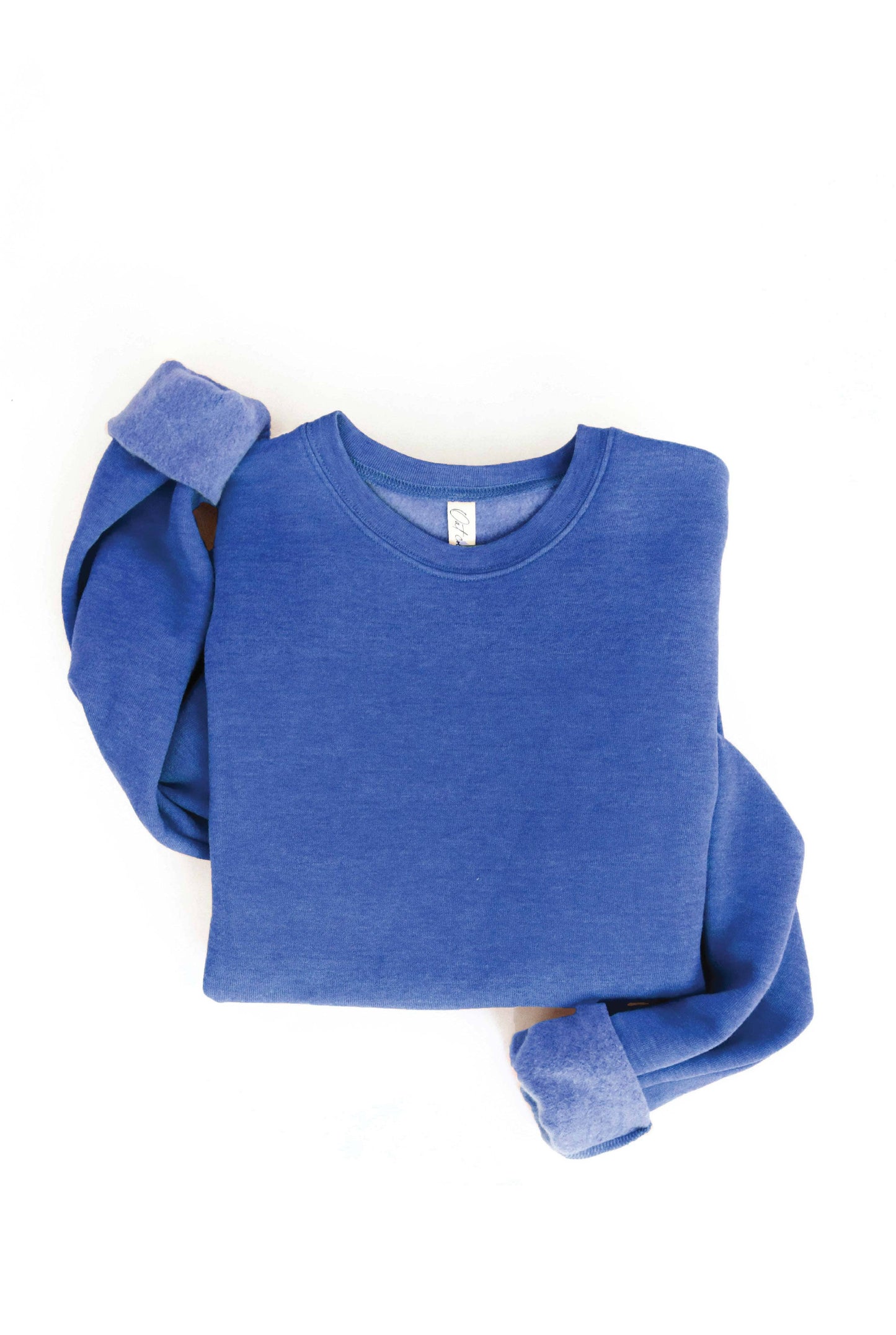 Premium Basic Solid Graphic Sweatshirt: CRANBERRY HEATHER / XL