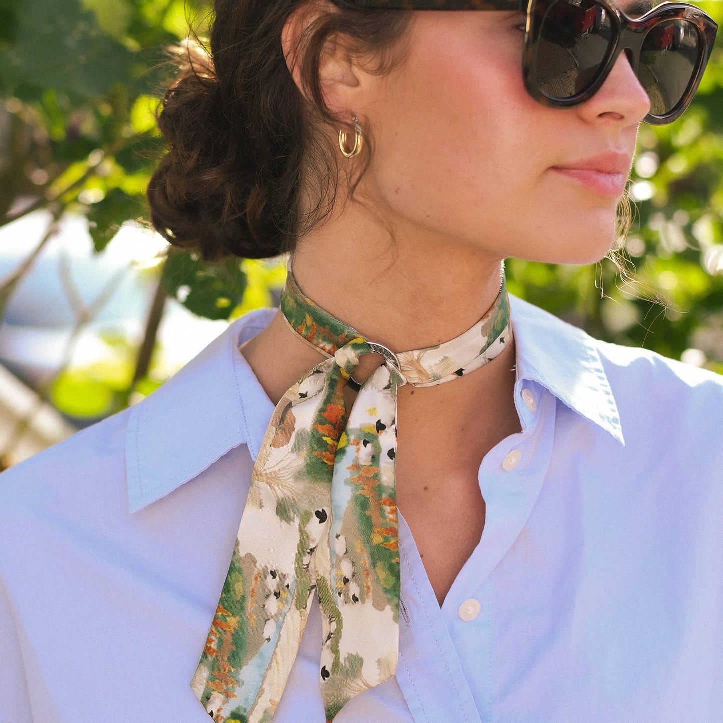 Twilly-Tie Set-Agrarian | Wrist Scarf Ring 33": Classic Gold