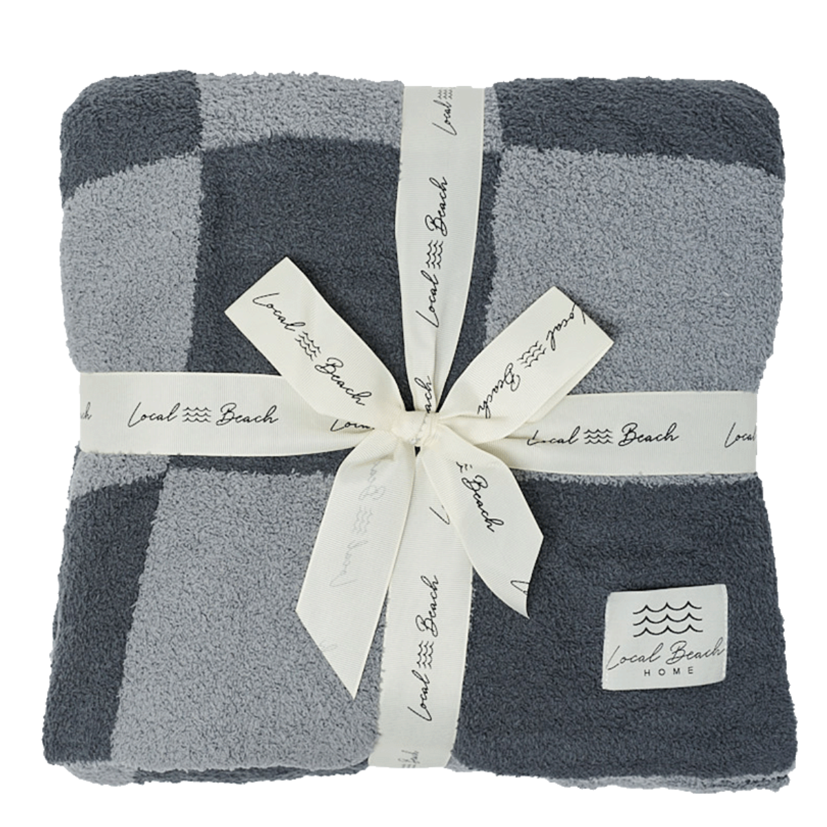 Checker Luxe Home Blanket: Bubble Gum/Orange