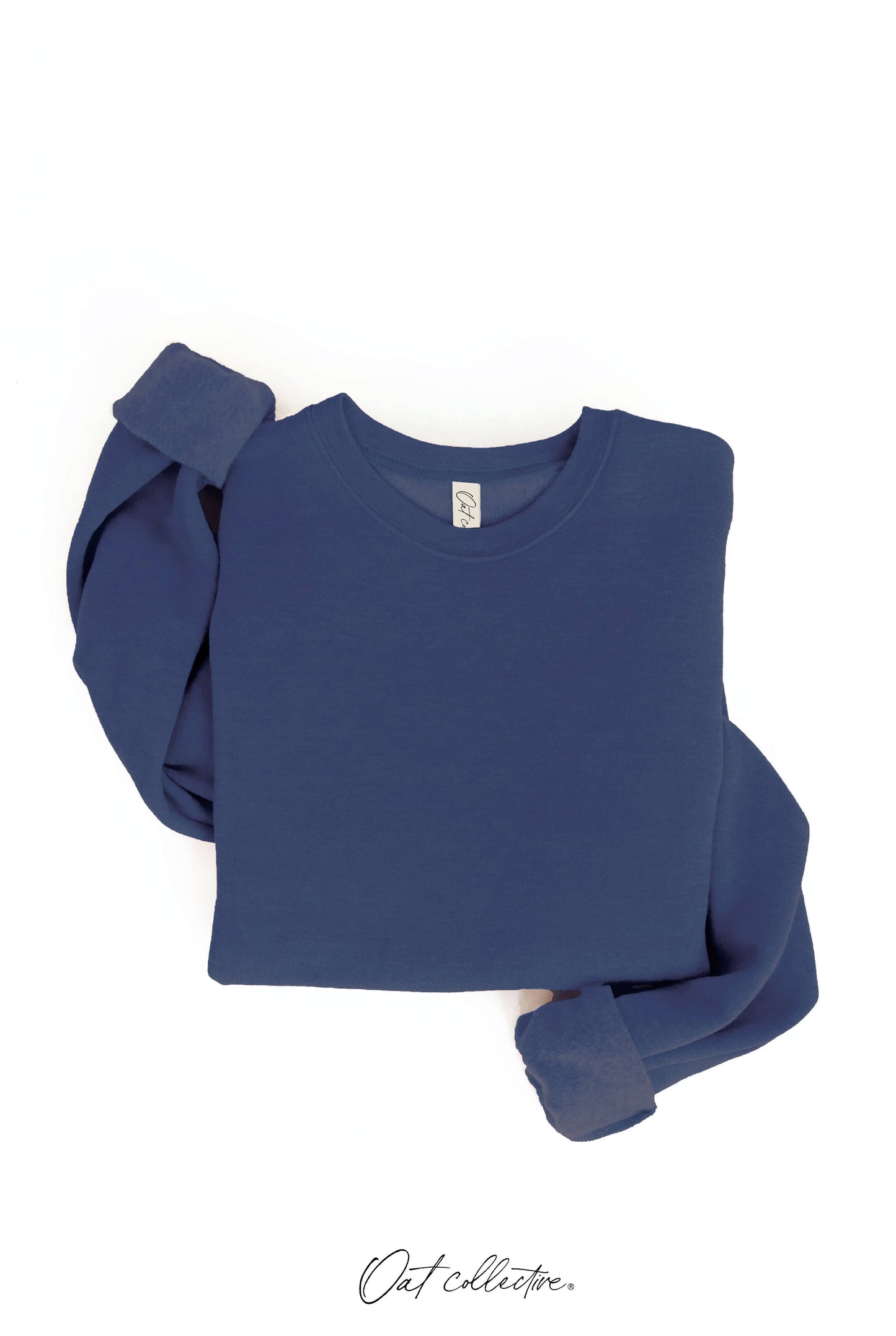 Premium Basic Solid Graphic Sweatshirt: CRANBERRY HEATHER / S