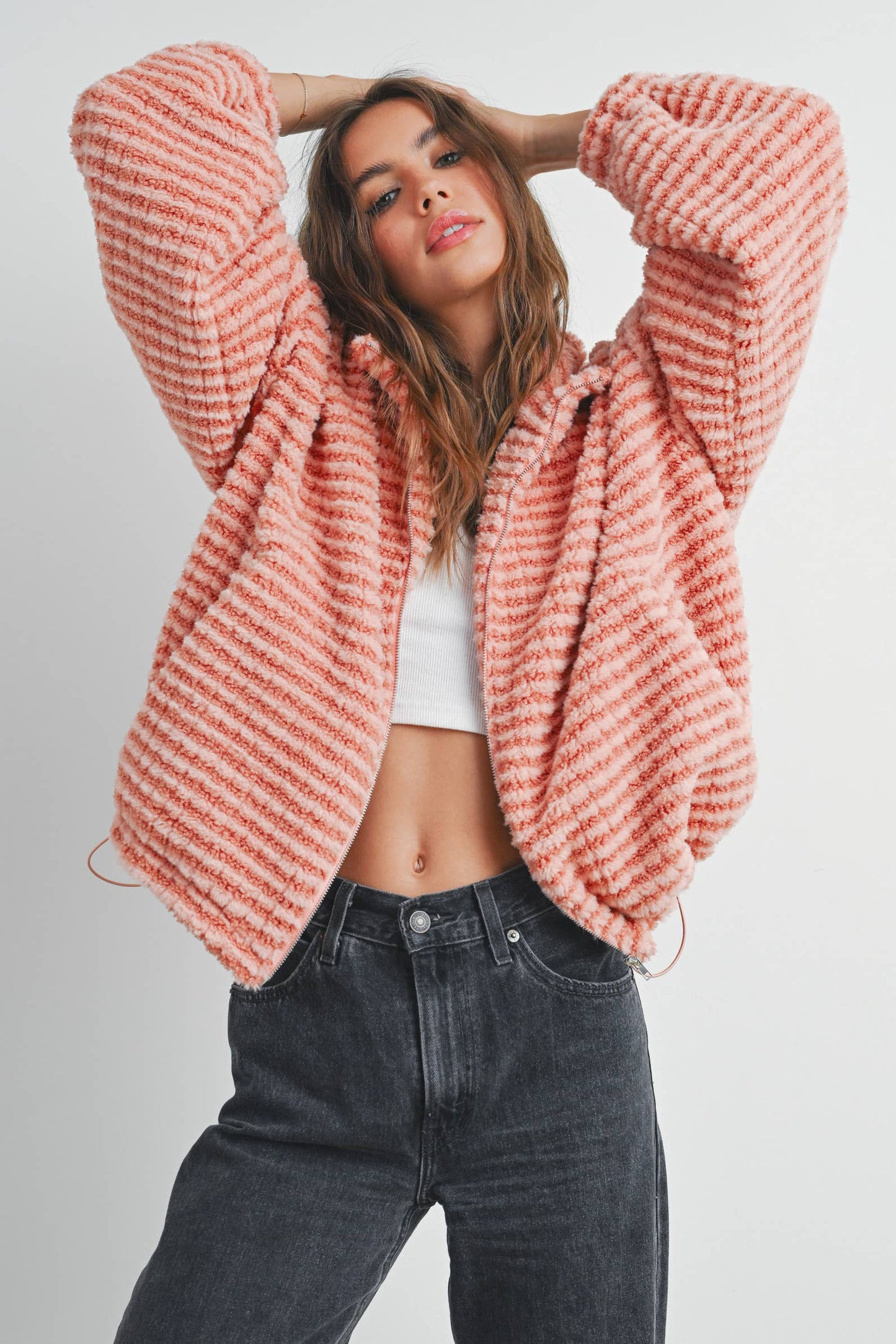 Collared Puffer Jacket - BMJ7497: TERRACOTTA