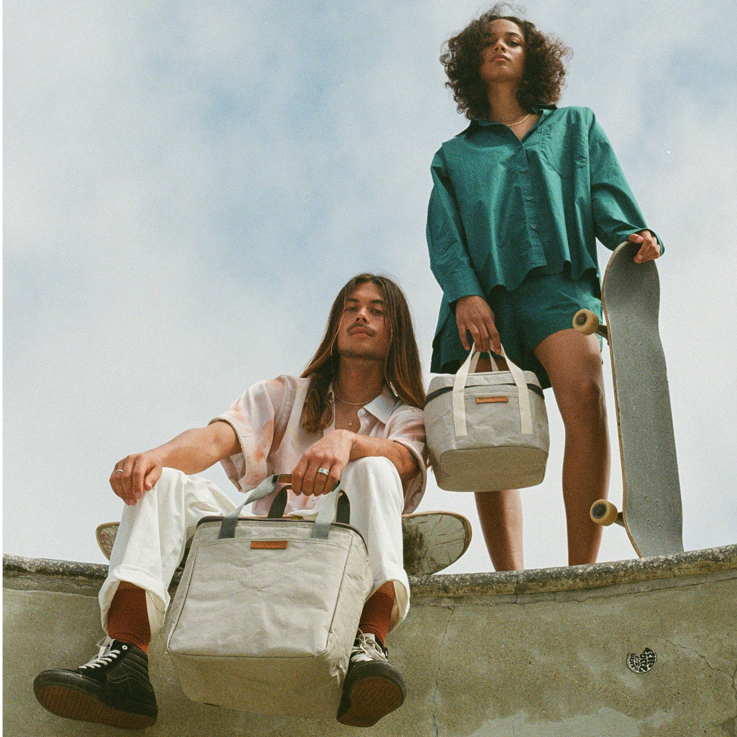 Dolphin Square Cooler, Vegan Leather - SMALL CASE PACKS: Stone