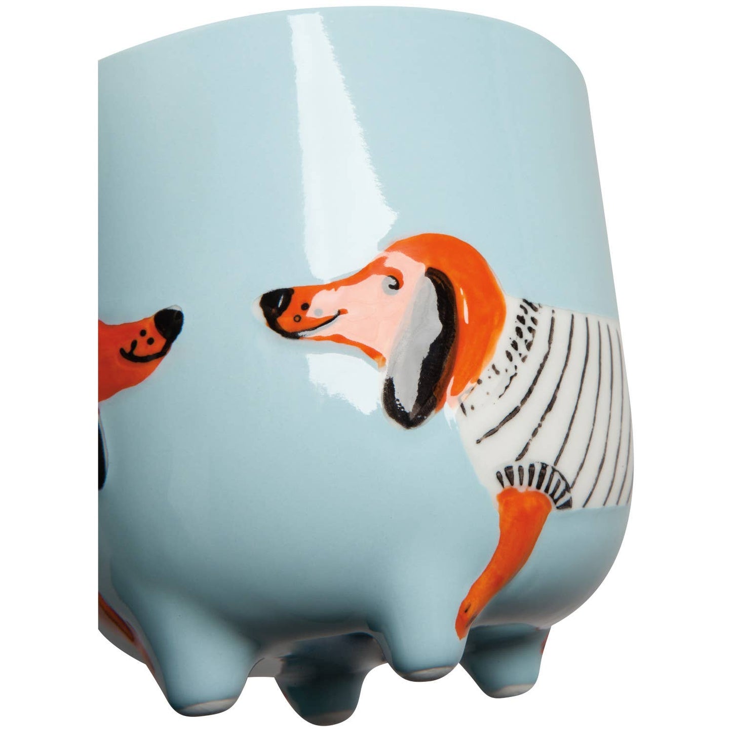 Dachshund Shaped Stoneware Coffee Mug | 15 oz