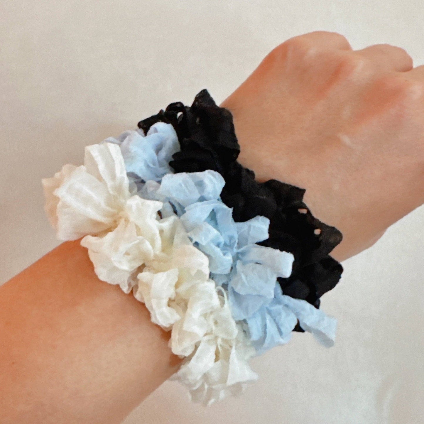 Sheer Dear Hair Ties Set Of 3: Earthy Shimmer