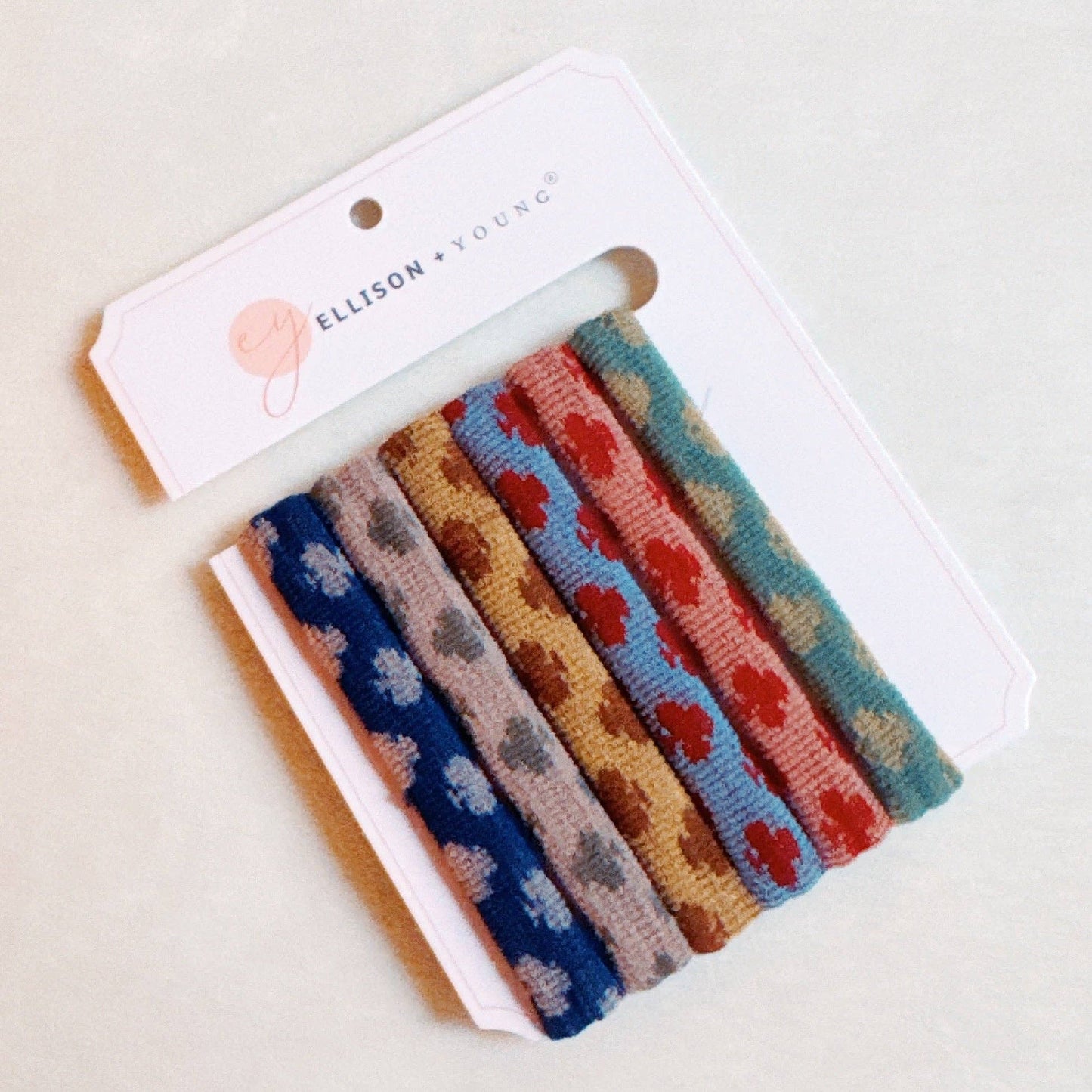 Worlds Best Everyday Hair Ties Set Of 6: Checker