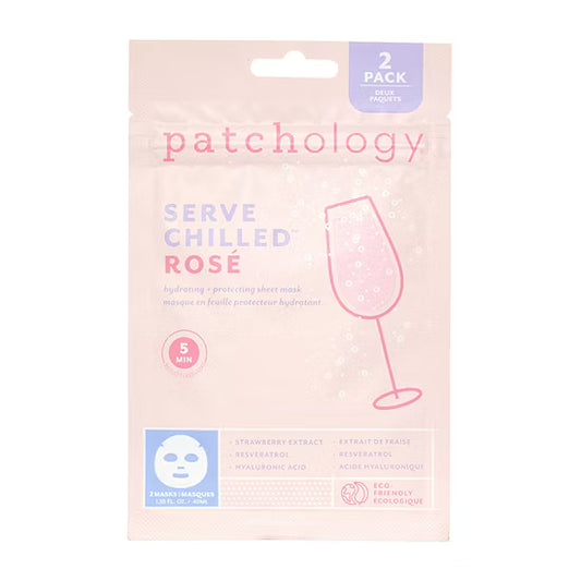 Patchology Serve Chilled Rose' sheet mask set of 2