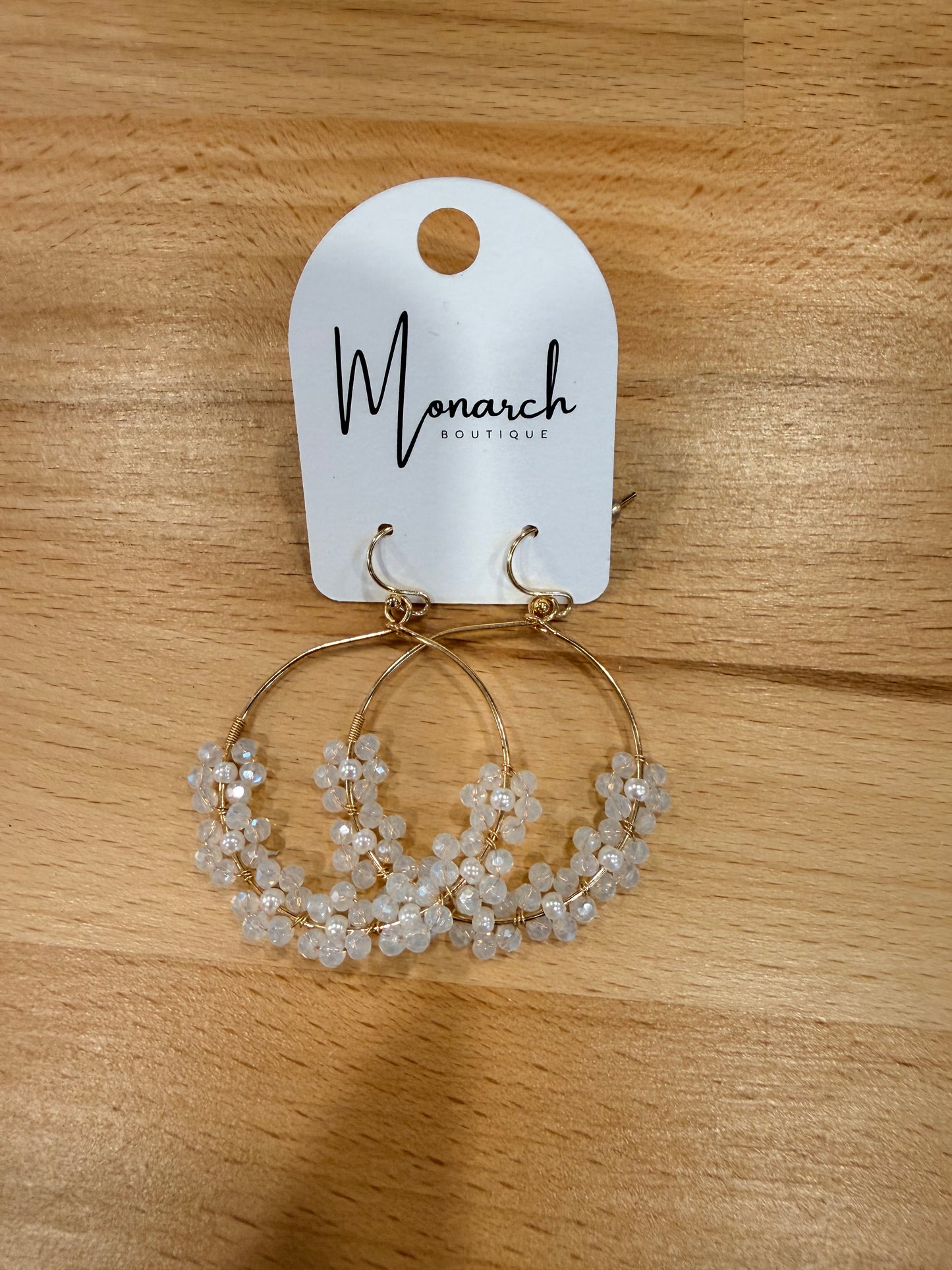 Beaded hoop Earrings