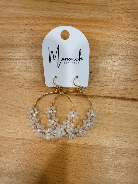 Beaded hoop Earrings
