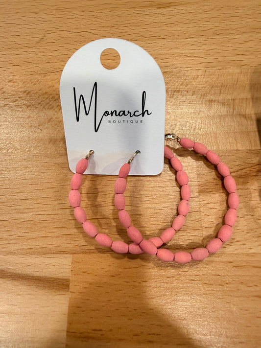 wood bead hoops
