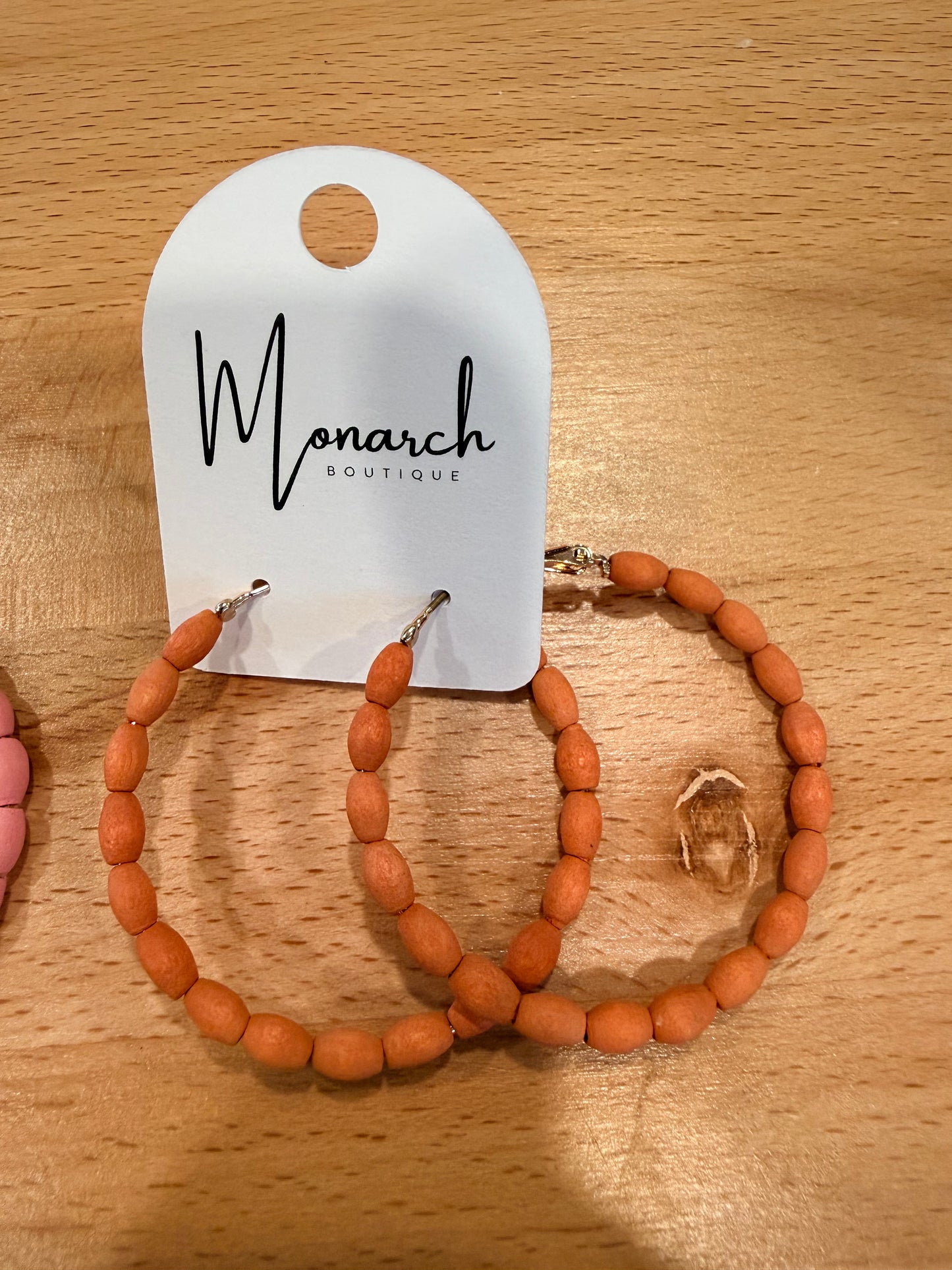 wood bead hoops