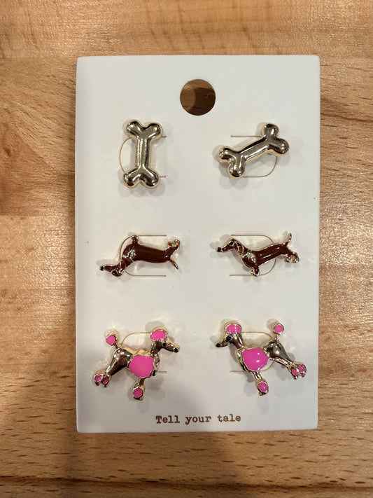 dog and cat earring packs