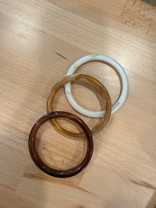 Acrylic bangle set of 3