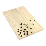 Engraved Hearts Charcuterie Board