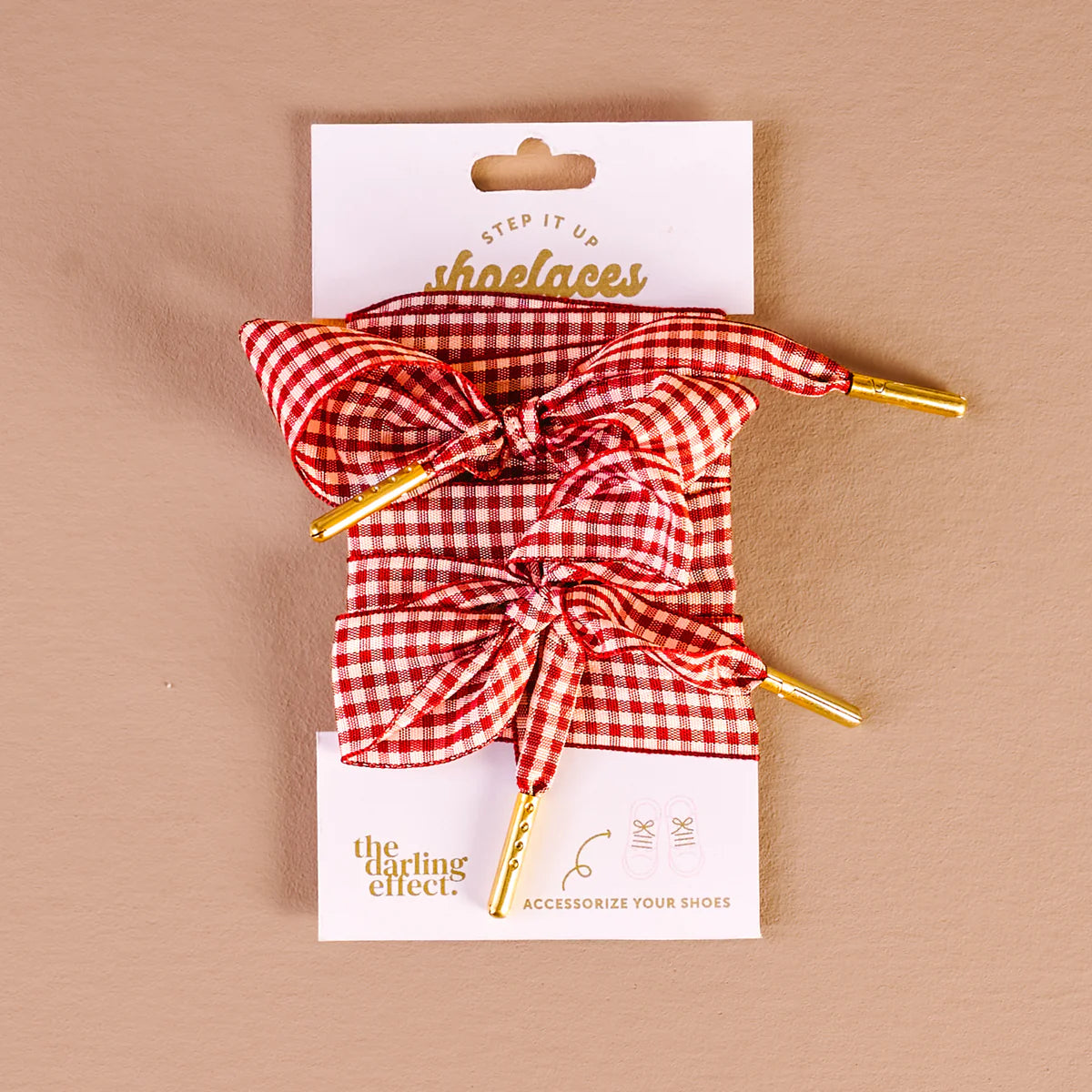 gingham shoelaces