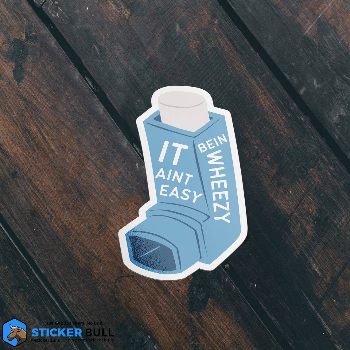 It Aint Easy Bein Wheezy Sticker, Waterproof Vinyl Sticker,: Red