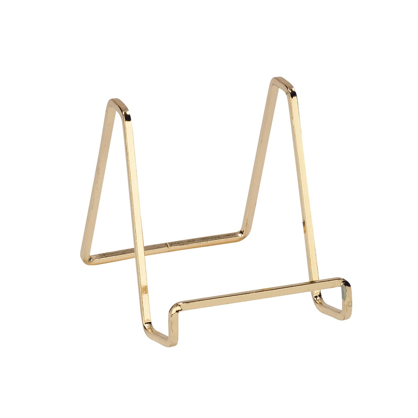 Plated Square Wire Stands: Brass / 6"