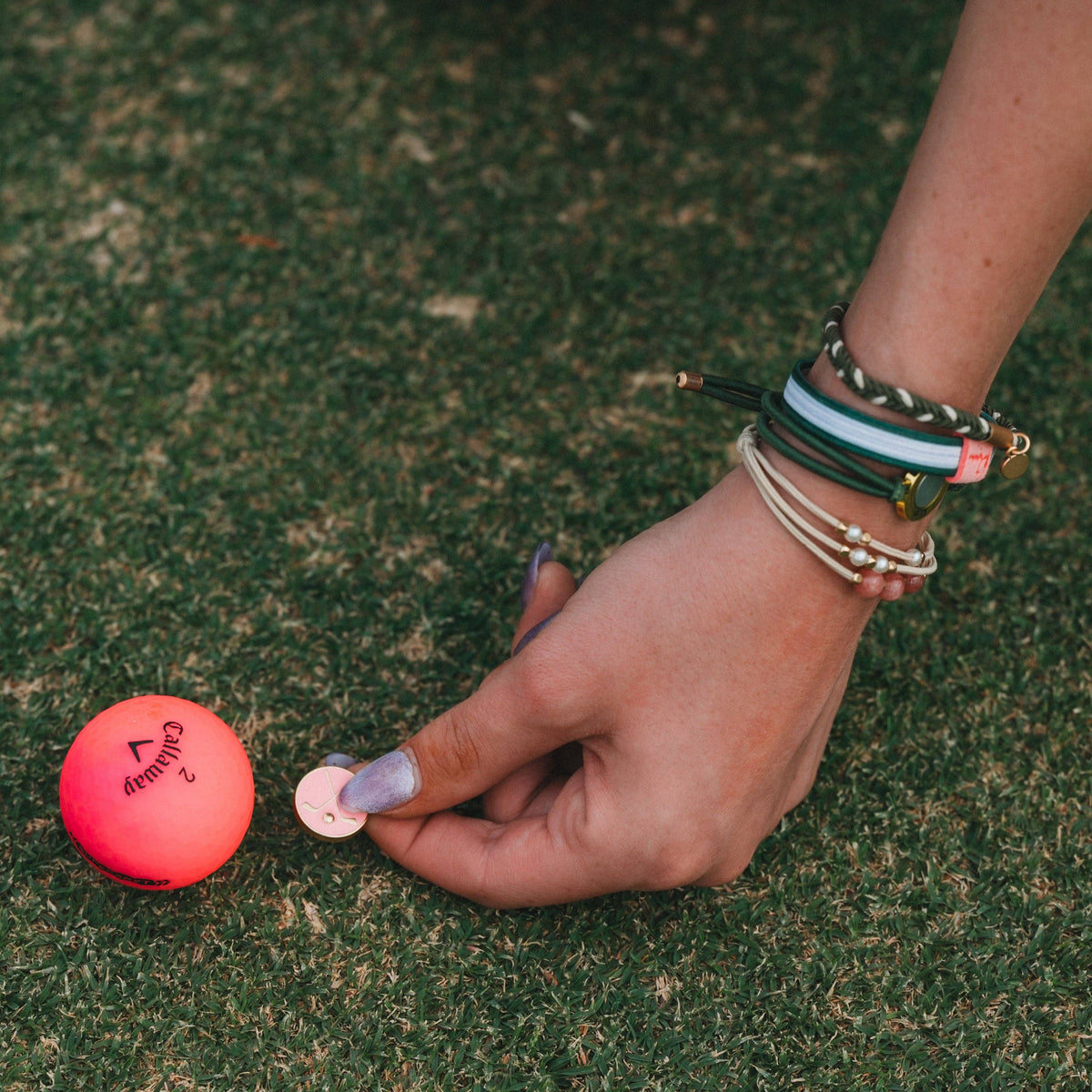 K'lani hair tie bracelets - "Tee Time"
