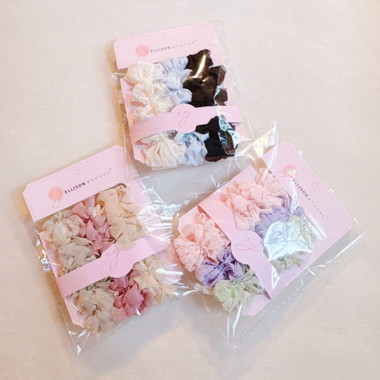 Sheer Dear Hair Ties Set Of 3: Earthy Shimmer