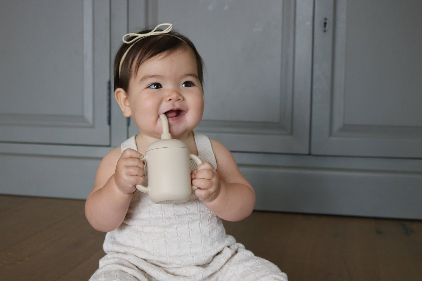 Sippy Cup with Straw- Pebble