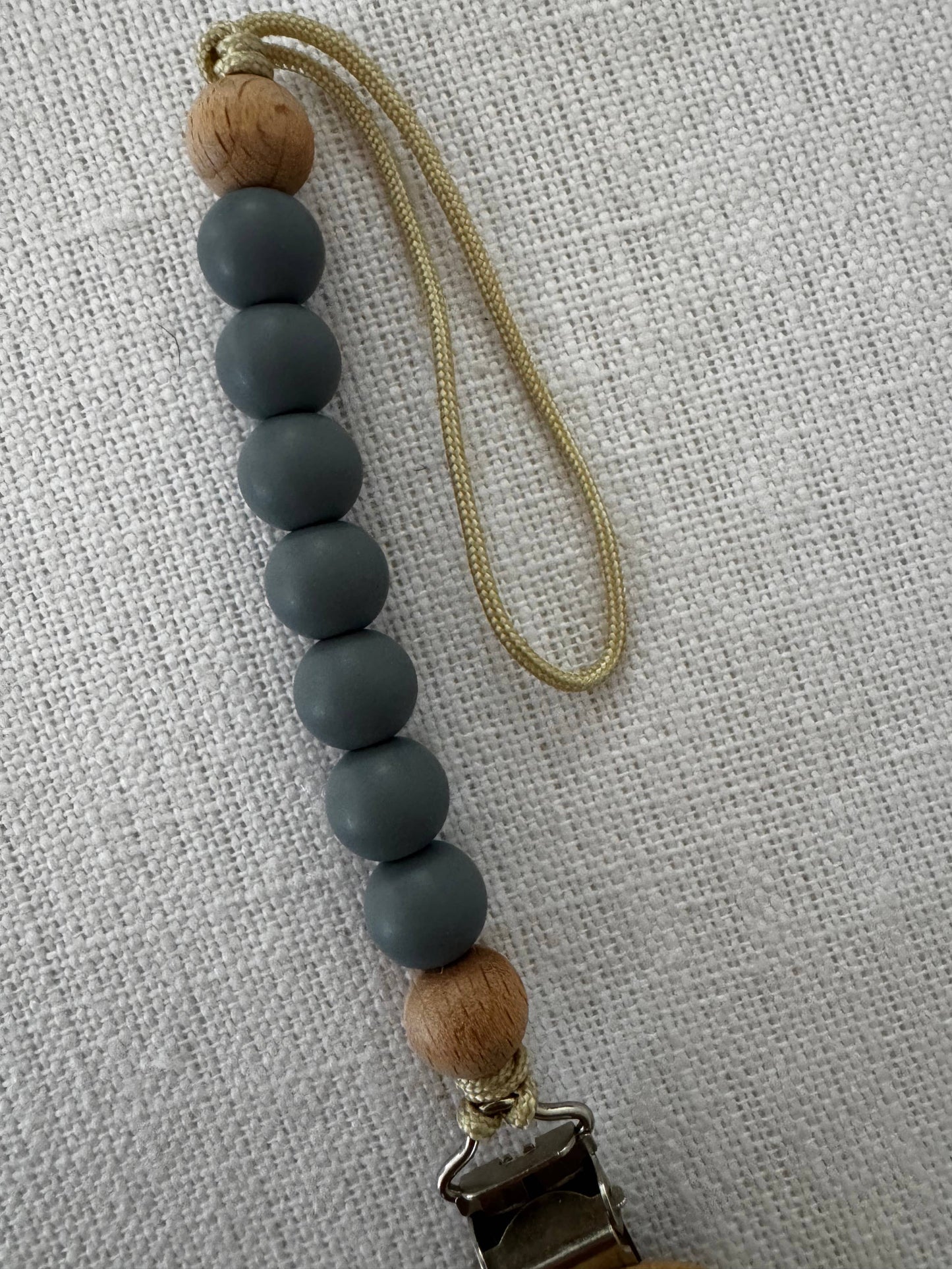 Pacifier Clip- Charcoal