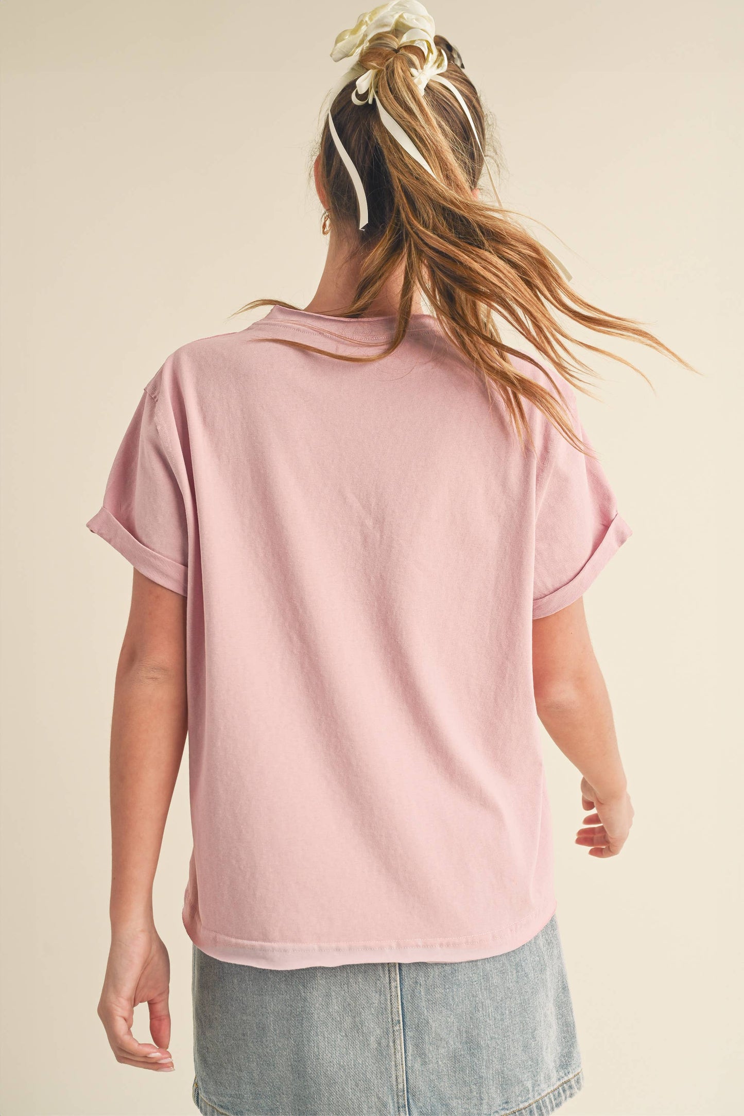 8314DN Mali Baby Tee Short Sleeve Top: Teal / Contemporary