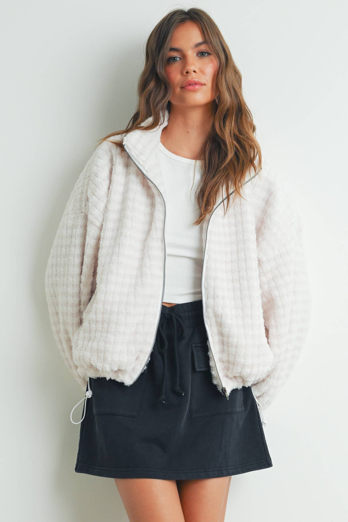 Collared Puffer Jacket - BMJ7497: MOCHA