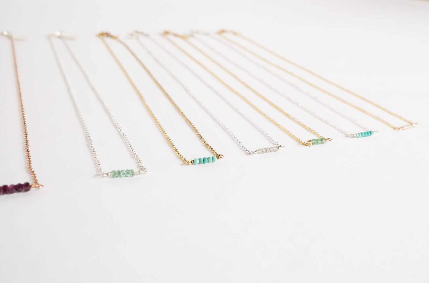 Jolee Necklace: Sterling silver labradorite