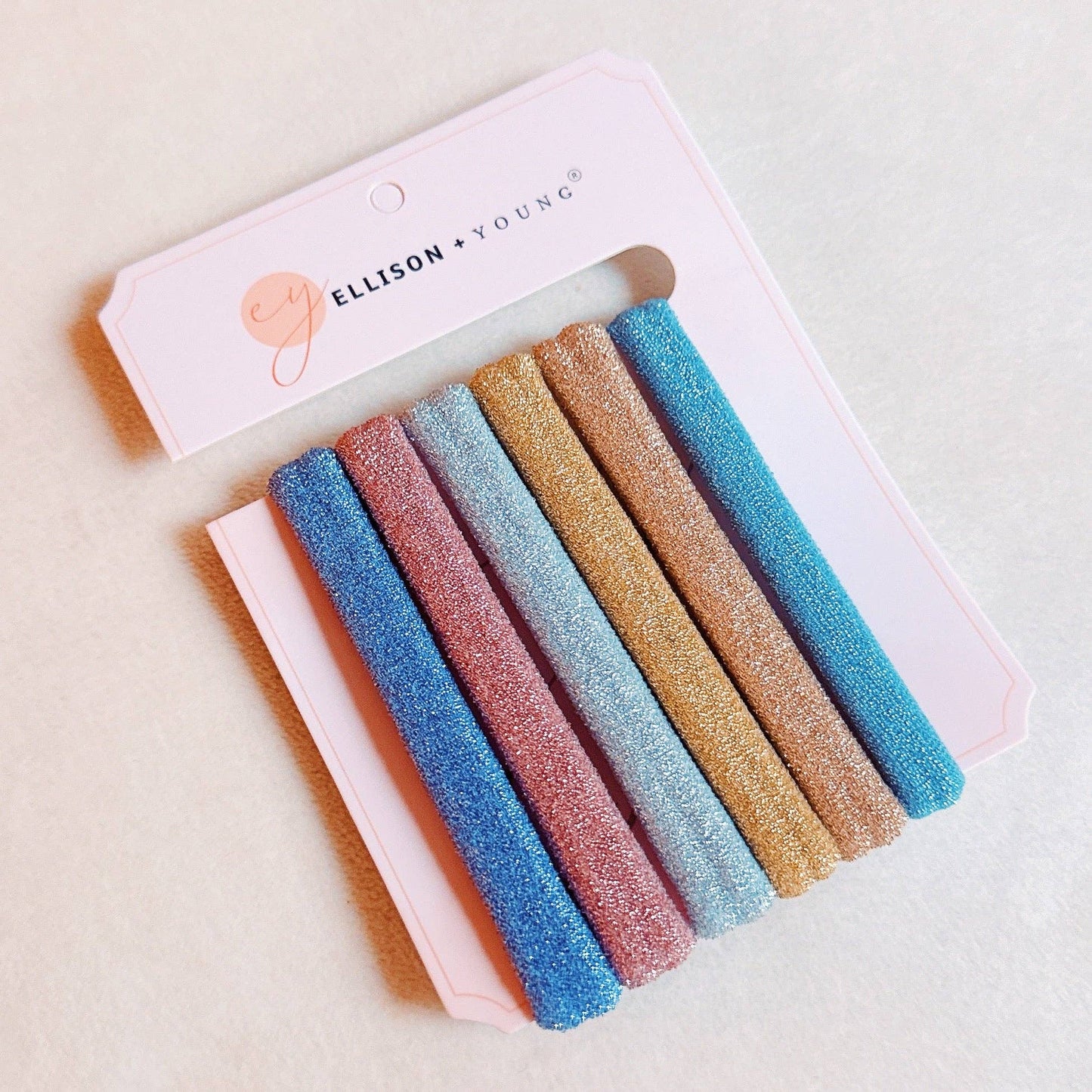Worlds Best Everyday Hair Ties Set Of 6: Checker