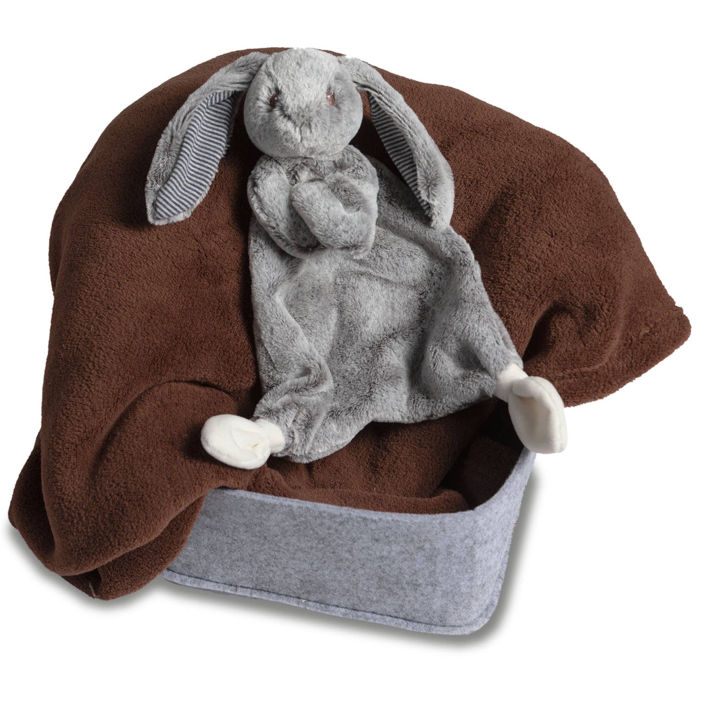 Silky Bunny Lovey - Grey