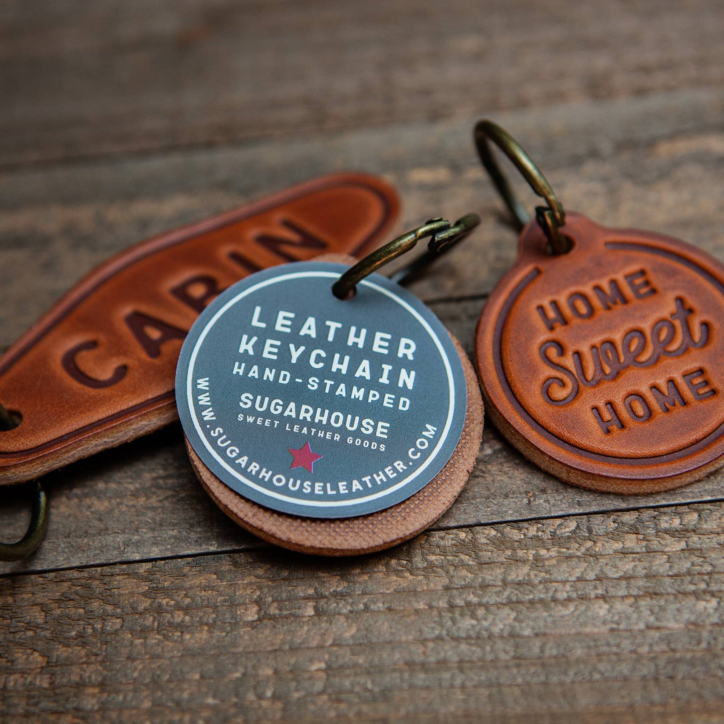 Big Fucking Truck Leather Keychain Motel Style