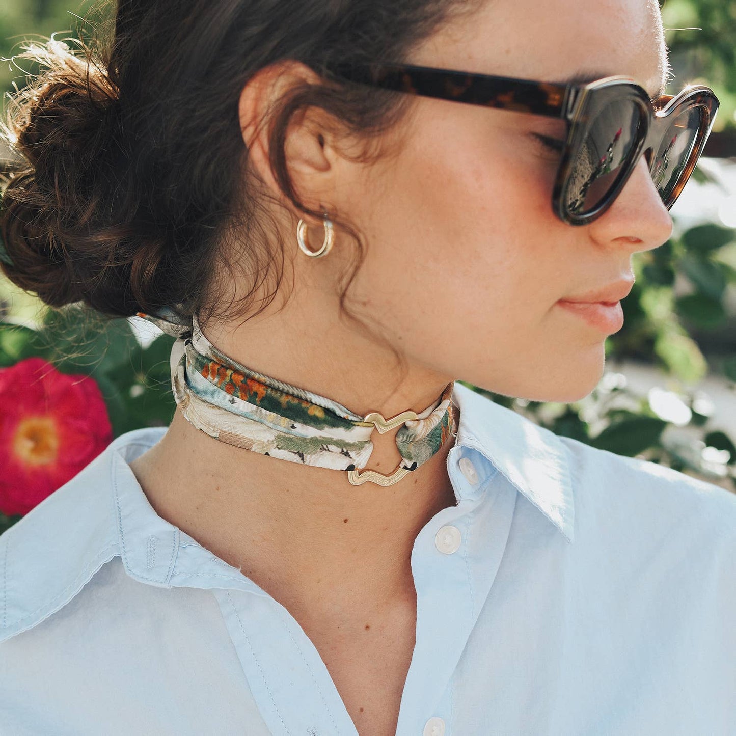 Twilly-Tie Set-Agrarian | Wrist Scarf Ring 33": Classic Gold