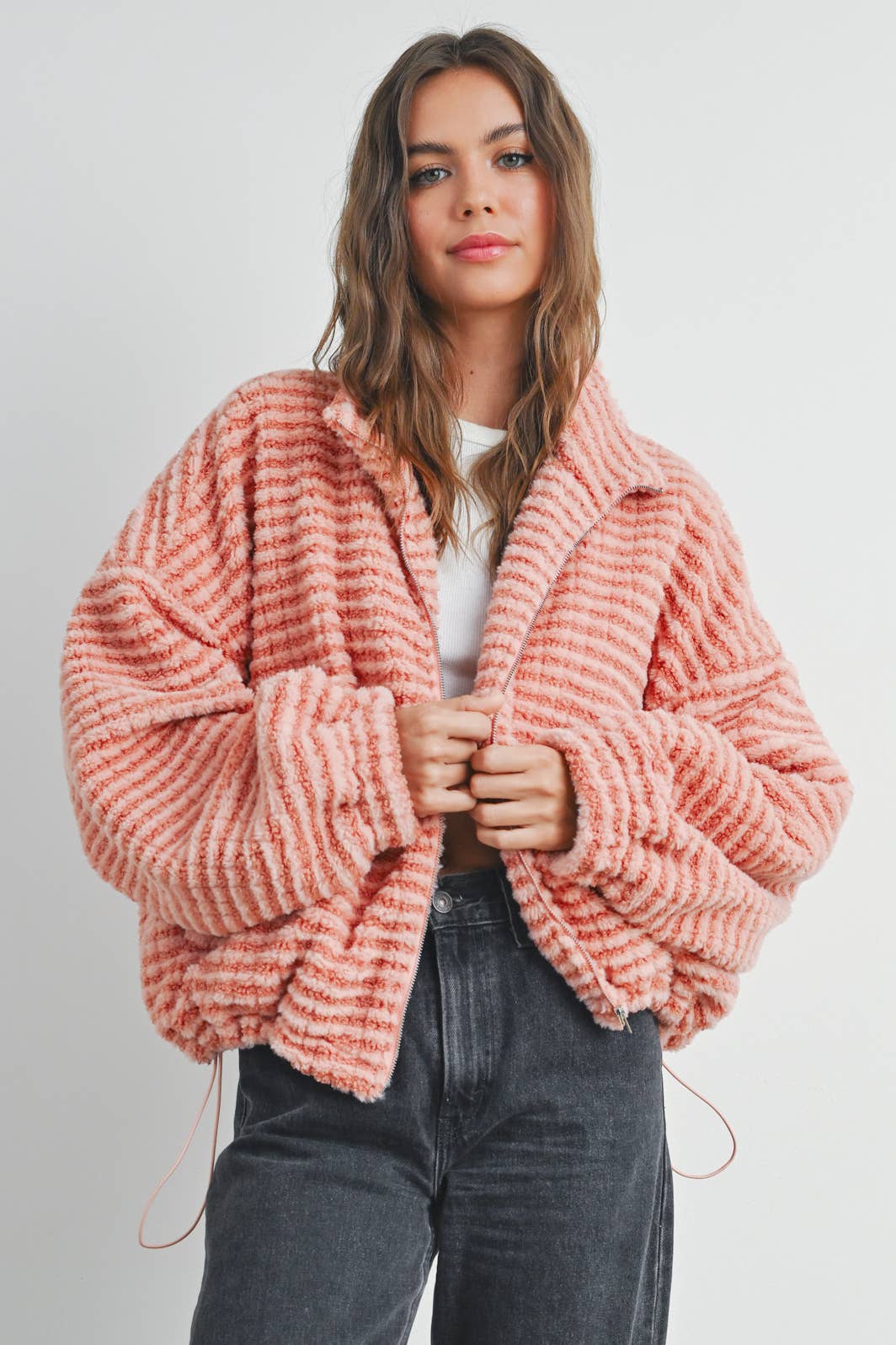 Collared Puffer Jacket - BMJ7497: MOCHA