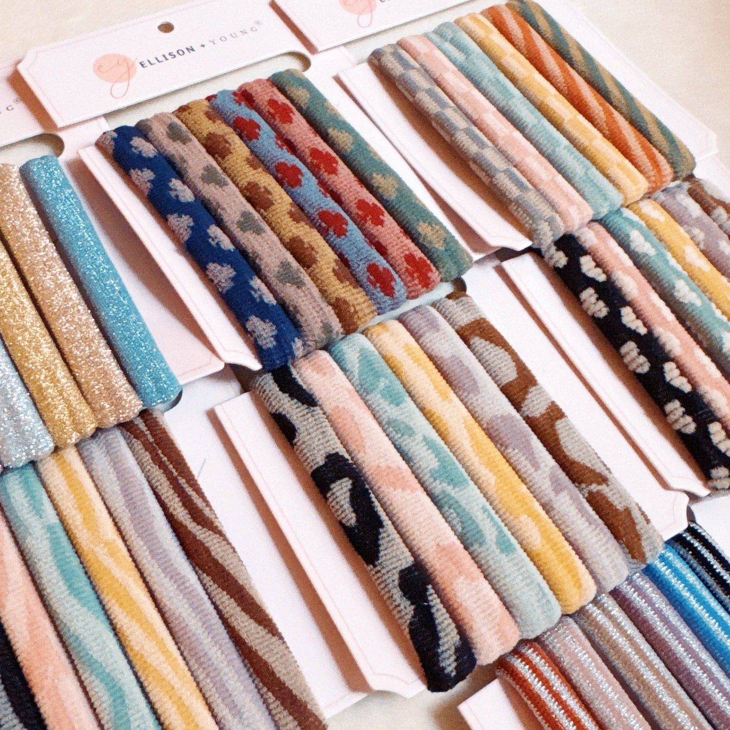 Worlds Best Everyday Hair Ties Set Of 6: Checker