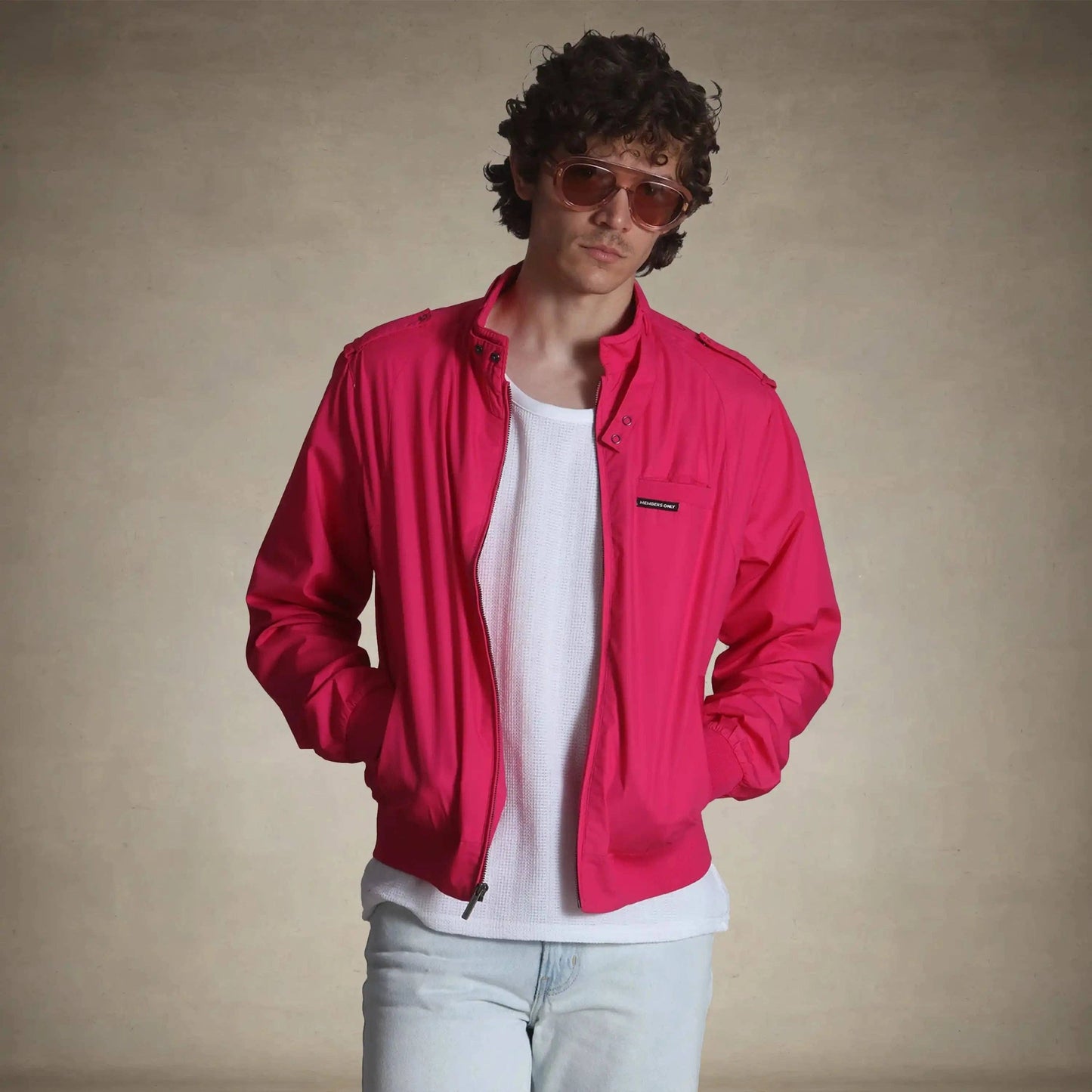 Men's Classic Iconic Racer Jacket: Navy