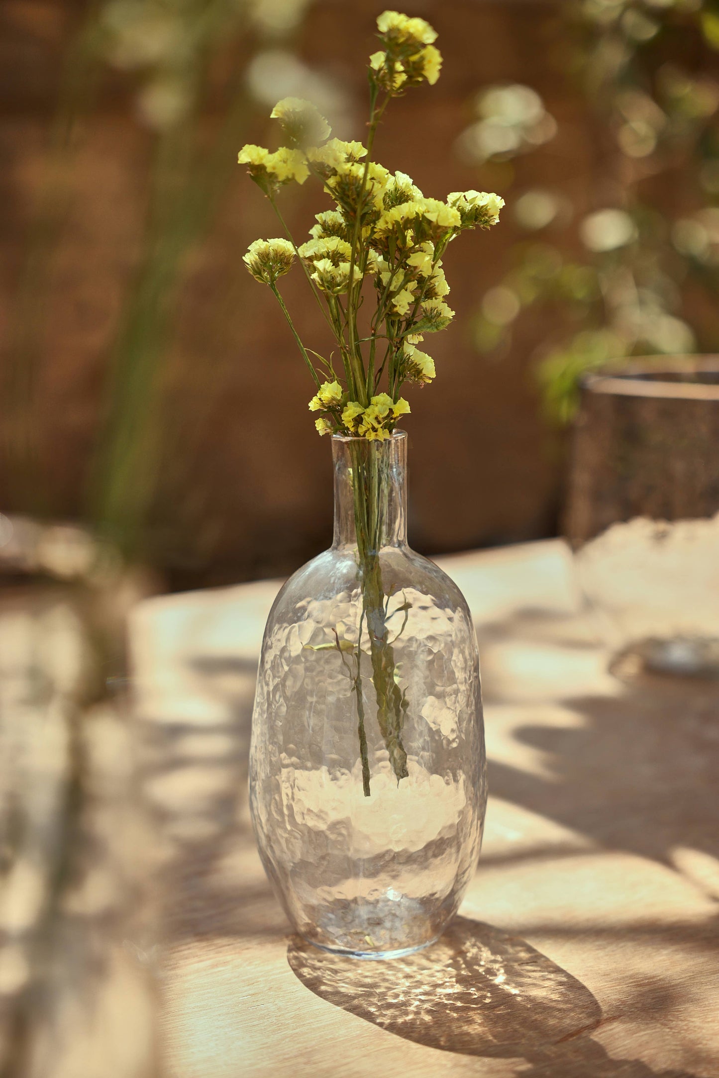 Pebbled Glass Vase