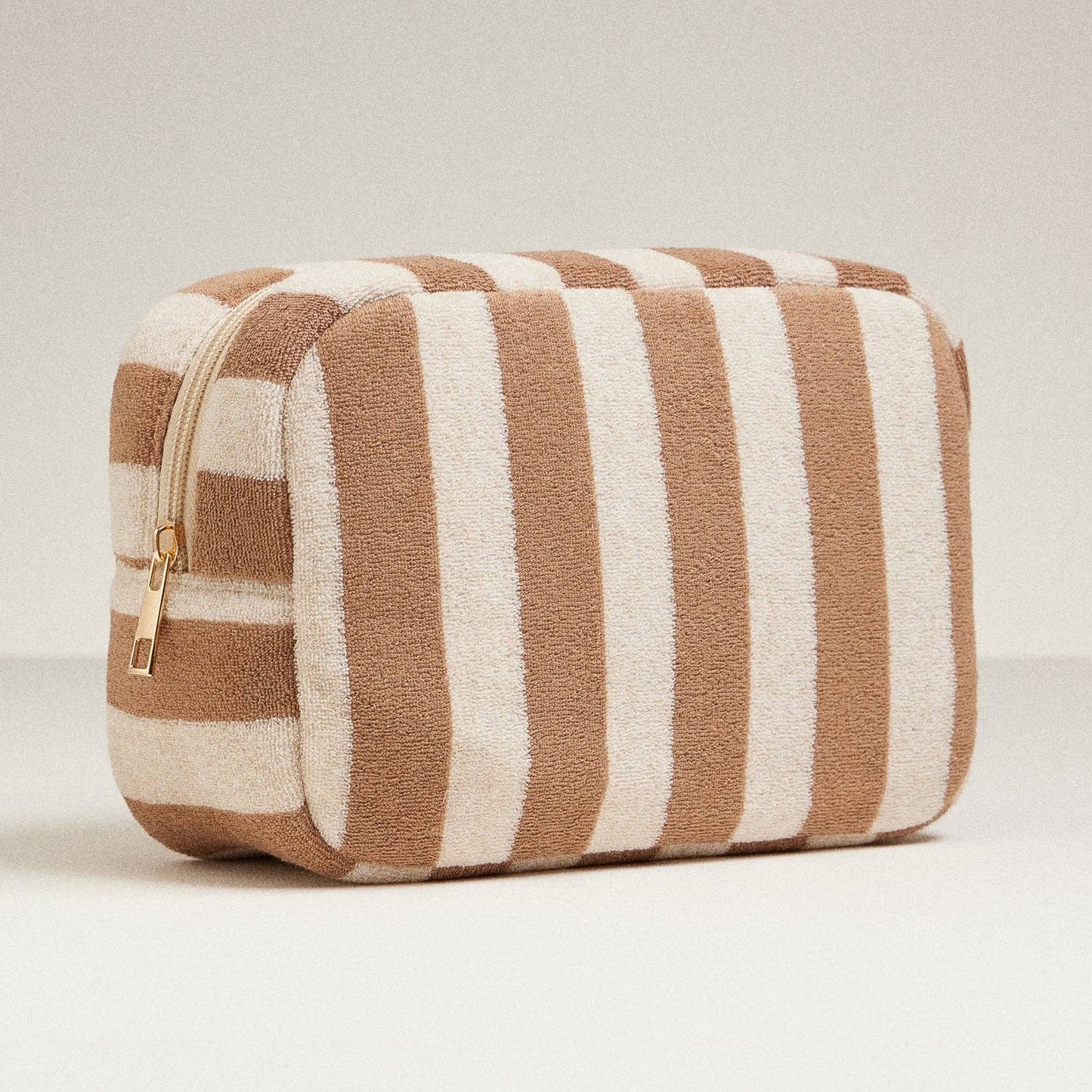 Terry Fabric Striped Multi-Purpose Pouch: Navy / One / 5AC78047