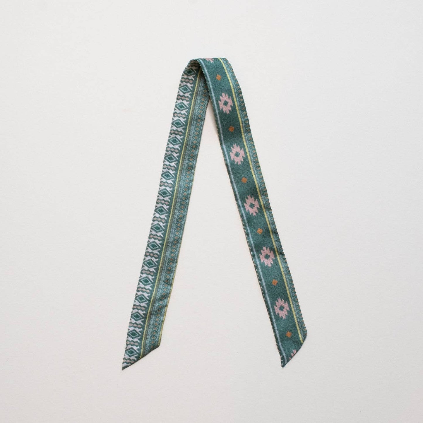 Evergreen Aztec Lil Twilly Scarf 29" | Wrist Scarf: Clear Poly Bag