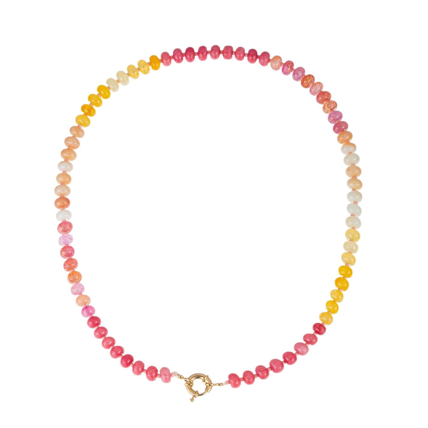 Natural Stone Beaded Necklace
