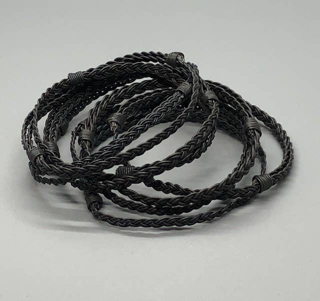 Flyvines Recycled Fly Line Blackout Bracelet