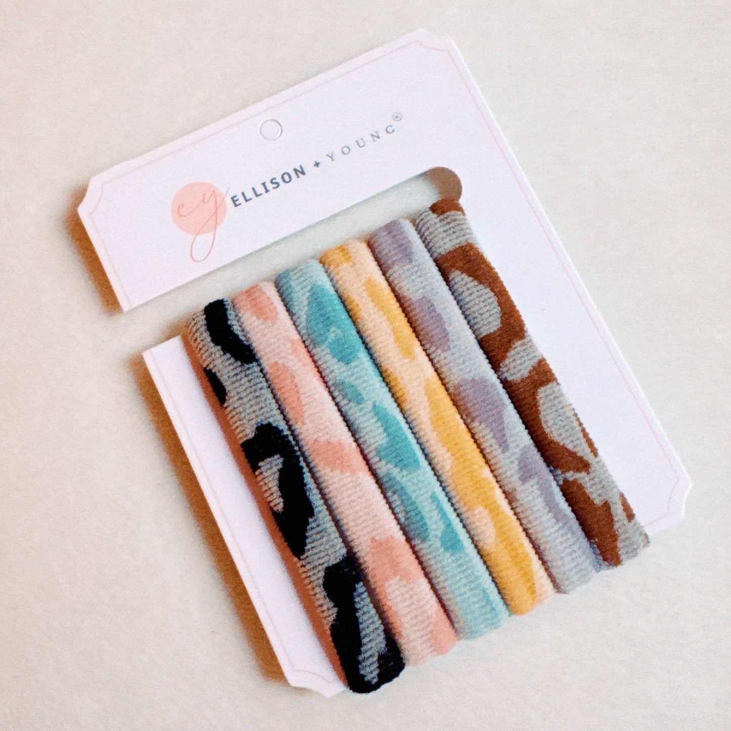 Worlds Best Everyday Hair Ties Set Of 6: Checker