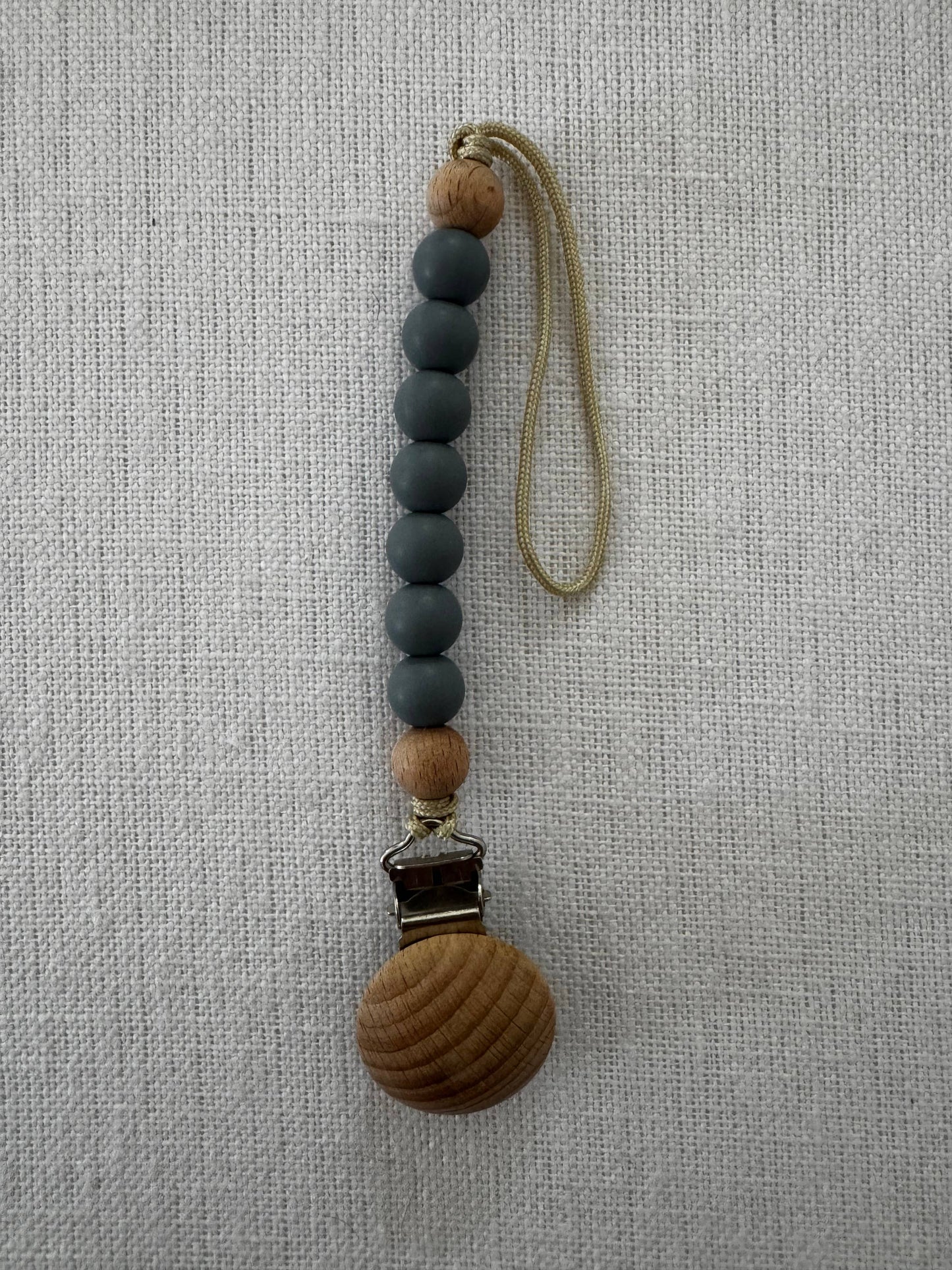 Pacifier Clip- Charcoal