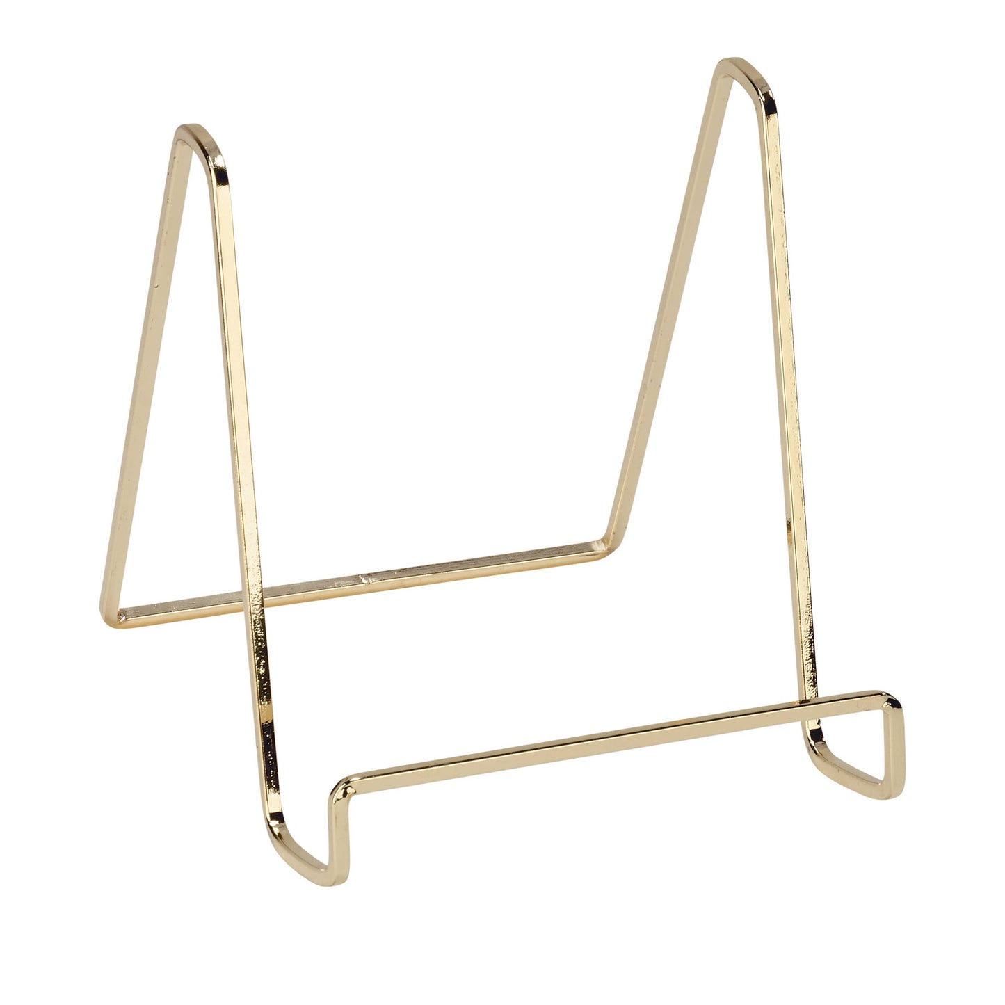 Plated Square Wire Stands: Brass / 6"