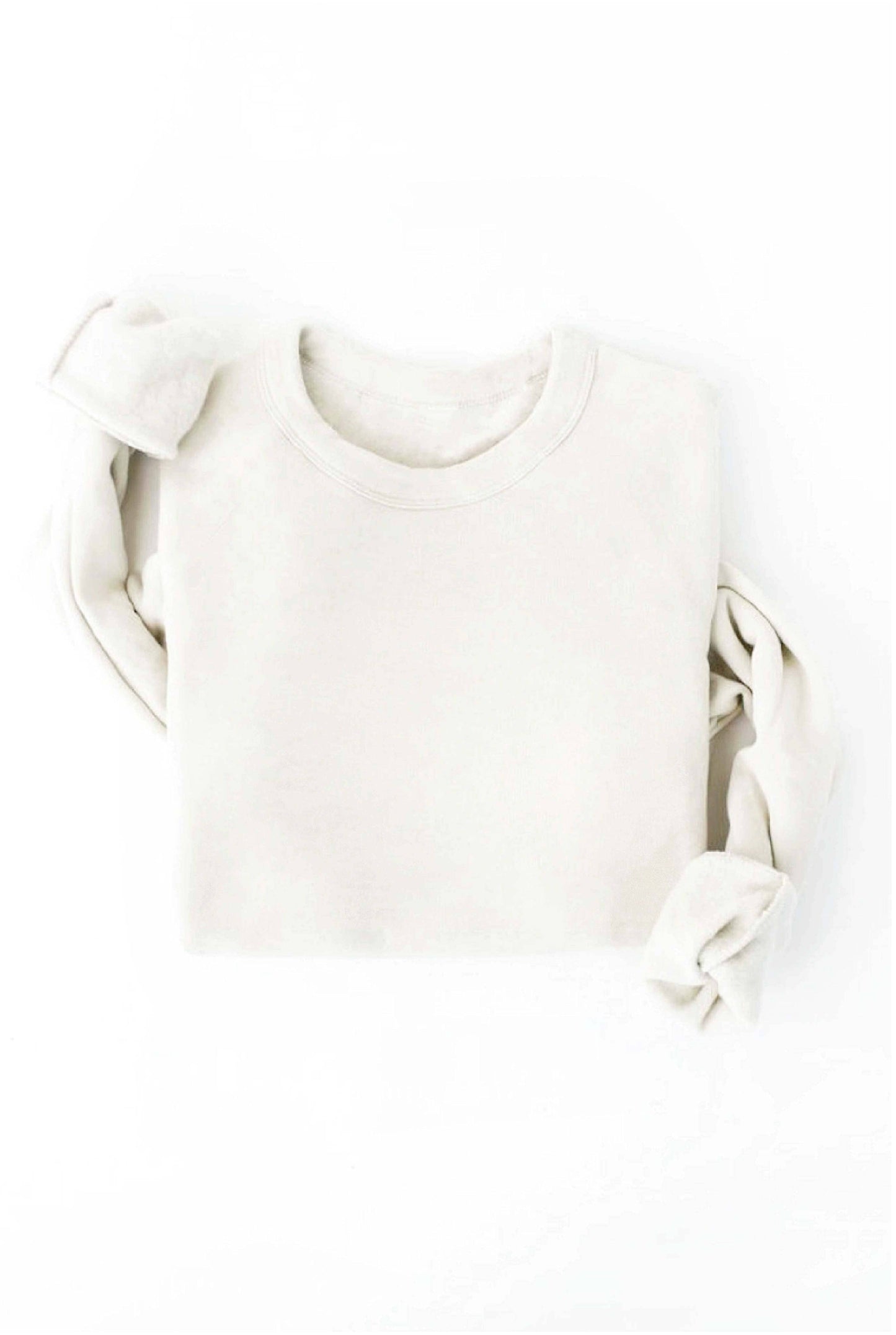 Premium Basic Solid Graphic Sweatshirt: CRANBERRY HEATHER / L