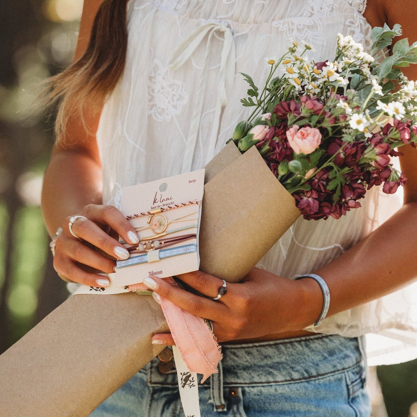 K'lani hair tie bracelets - "Bloom"